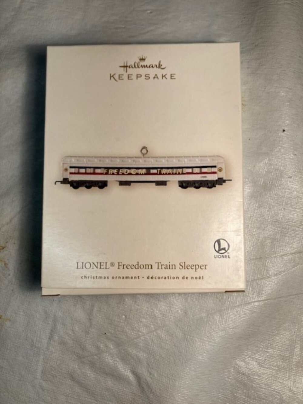 Hallmark Keepsake Lionel Freedom Train Sleeper Ornament 2007